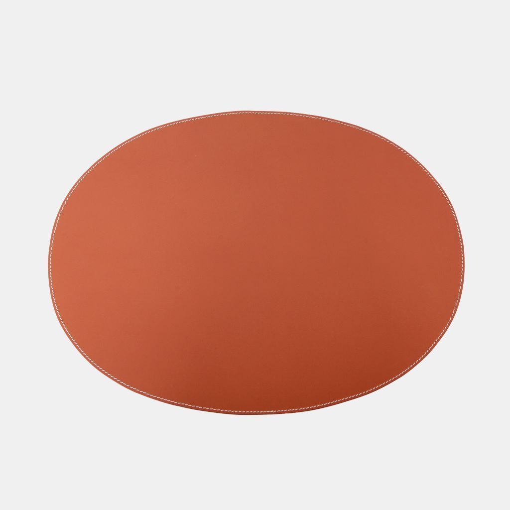 Oval Leather Placemat
